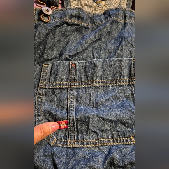 Dickies Women's Blue Denim Overalls Relaxed Fit Sz.XL NWT - Picture 8 of 11
